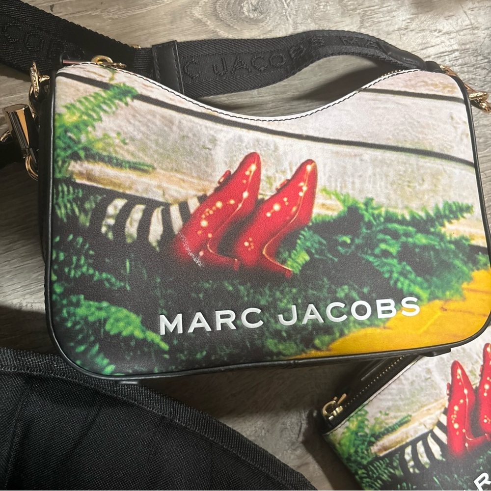 Marc Jacobs Crossbody Bag with Red and Green Design